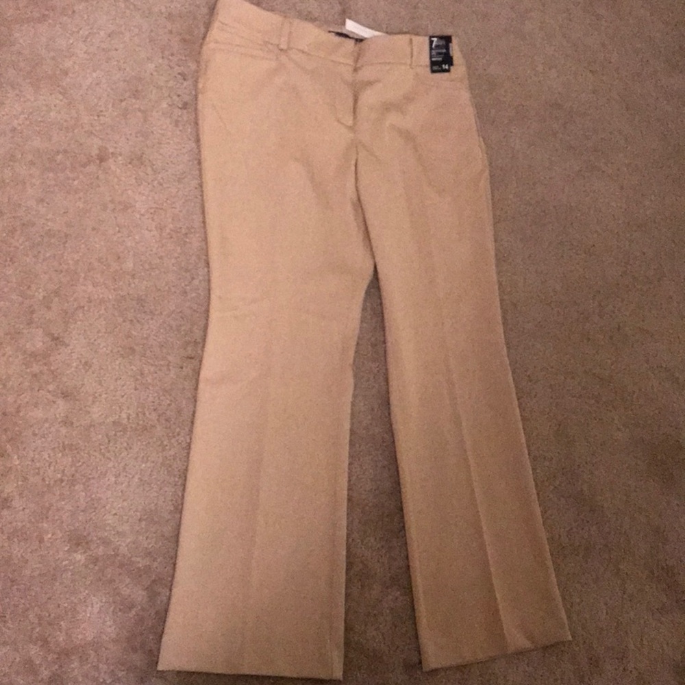 NWT Tan Bootcut Pants
